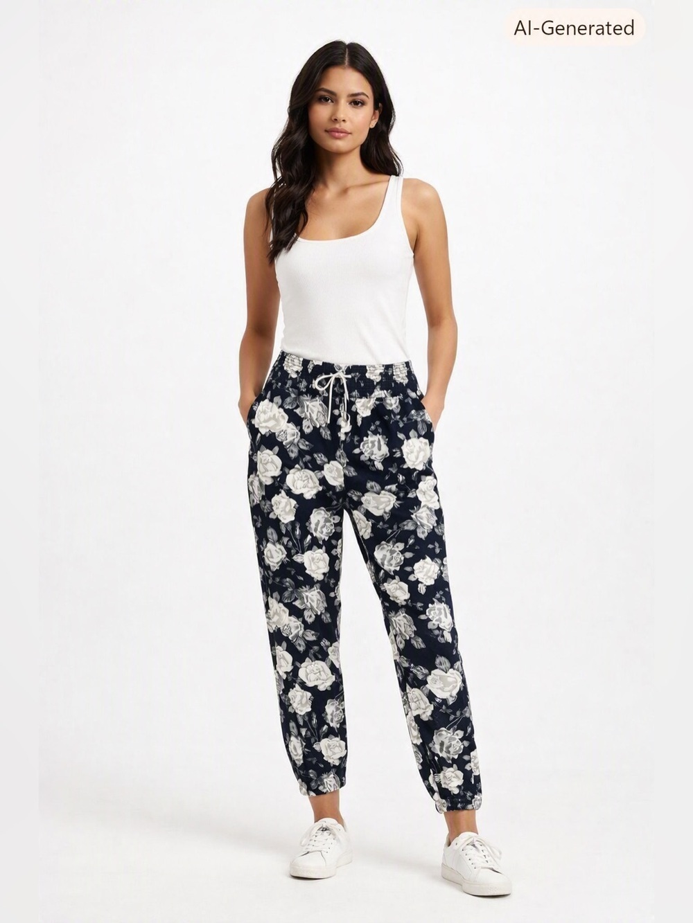 Aritzia Talula Floral Jogger Pants Size XS